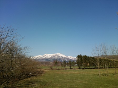 日高山脈を望む絶景